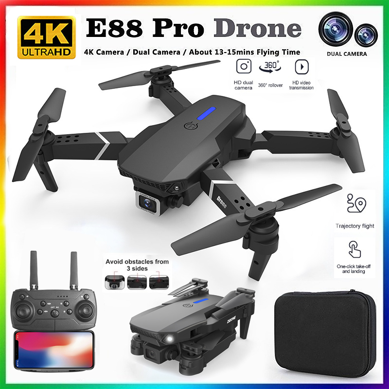 Rc Drone E88 - 2026 NEW E88 Professional HD 4K