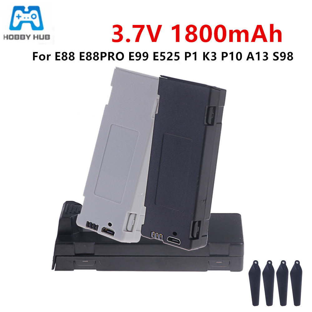 Rc Drone E88 - For E88 Battery Rechargeable Battery 3.7V