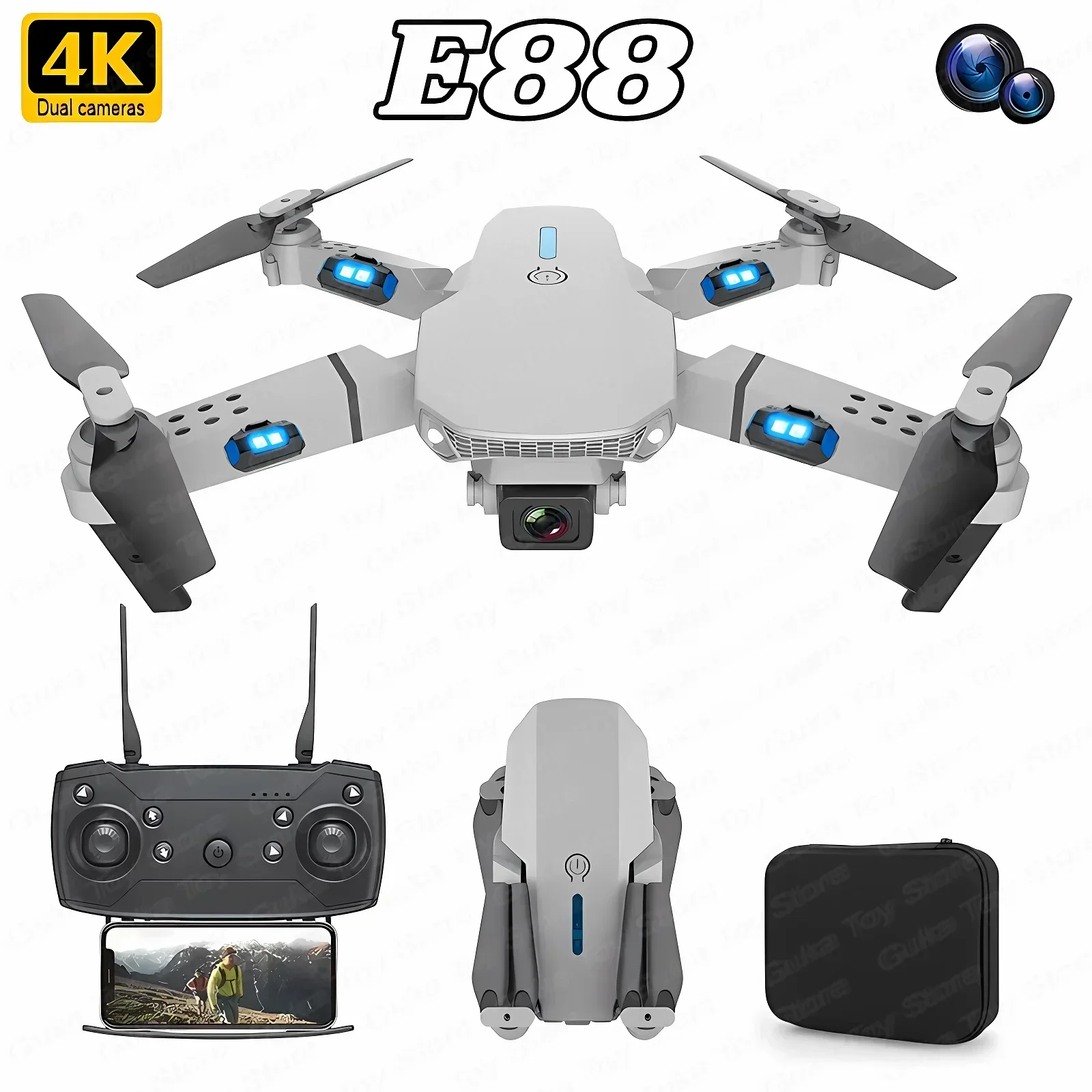 Drone App Rc Fpv - E88 Pro WIFI FPV Drone Wide