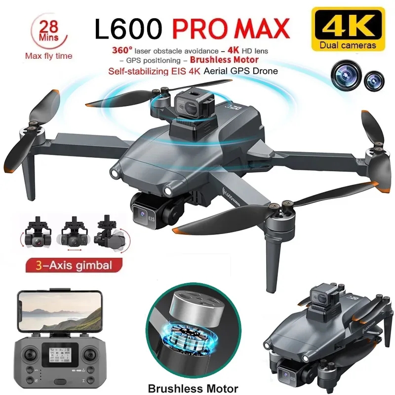 Drone App Rc Fpv - L600 PRO MAX GPS Drone Professional
