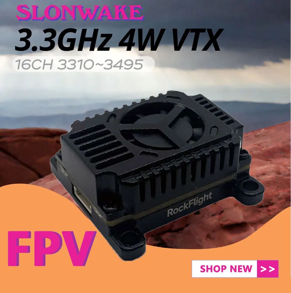 SLONWAKE FPV 3.3G 16CH 4000mW  - огляд і ціна Drone Rc1