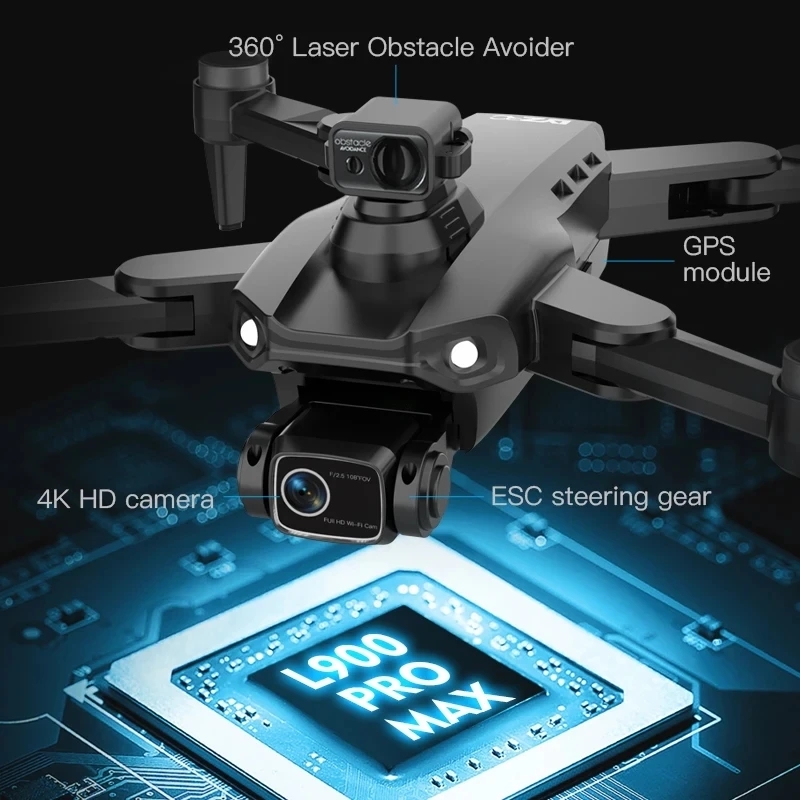 L900 Pro MAX GPS Drone 4K Prof - огляд і ціна Drone App Rc Fpv