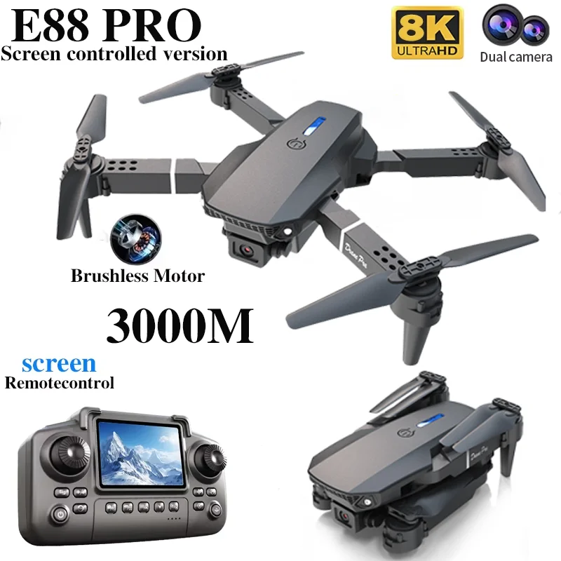 Professional E88 PRO Drone wit - огляд і ціна Drone App Rc Fpv