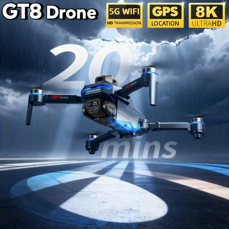 HOT For LSRC GT8 Drone 4K Prof - огляд і ціна Rc Drone E88