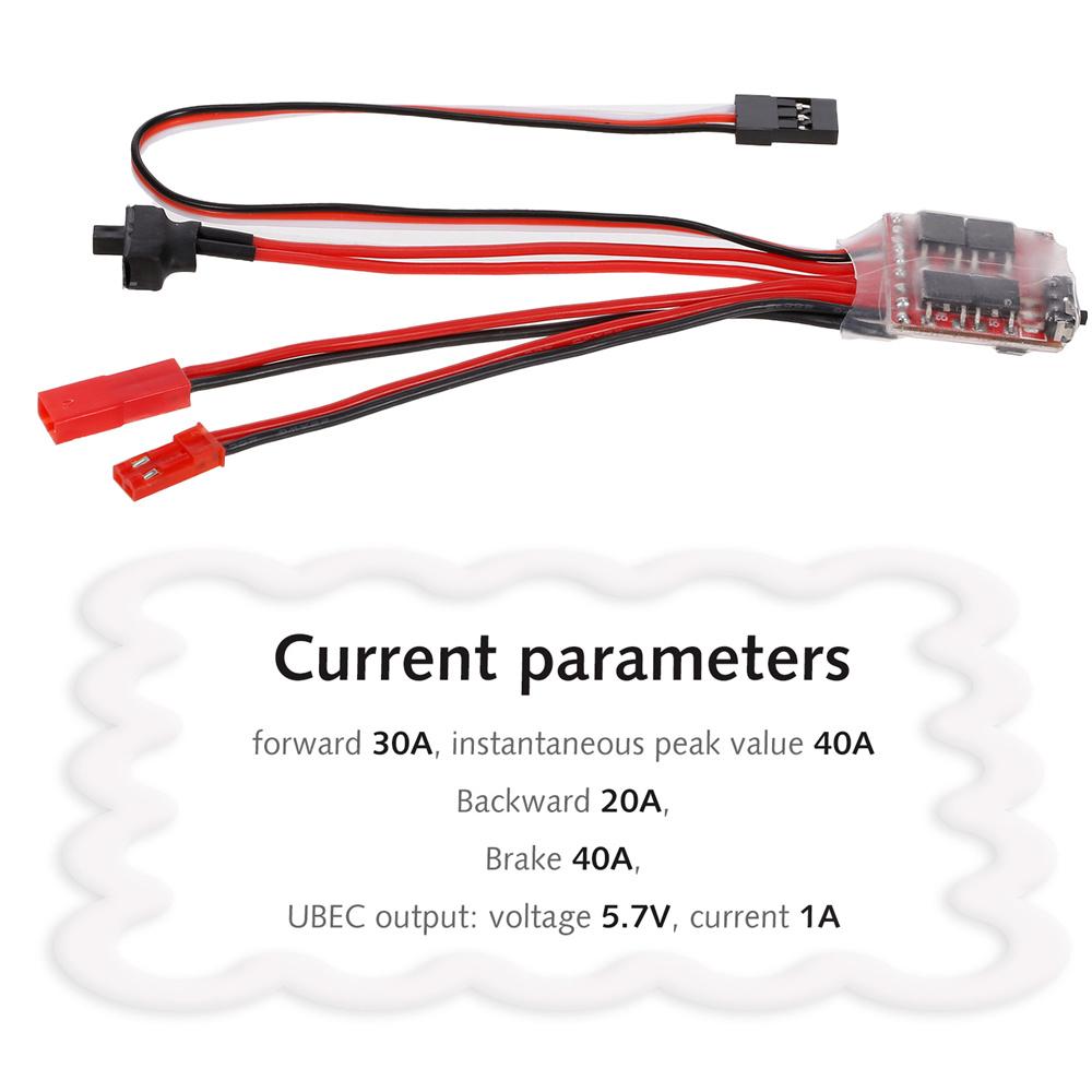 Mini RC Car 30A Brushed ESC Fo - огляд і ціна Rc Boat