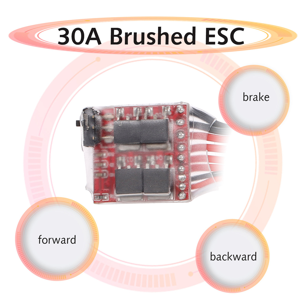 Mini RC Car 30A Brushed ESC Fo - огляд і ціна Rc Boat