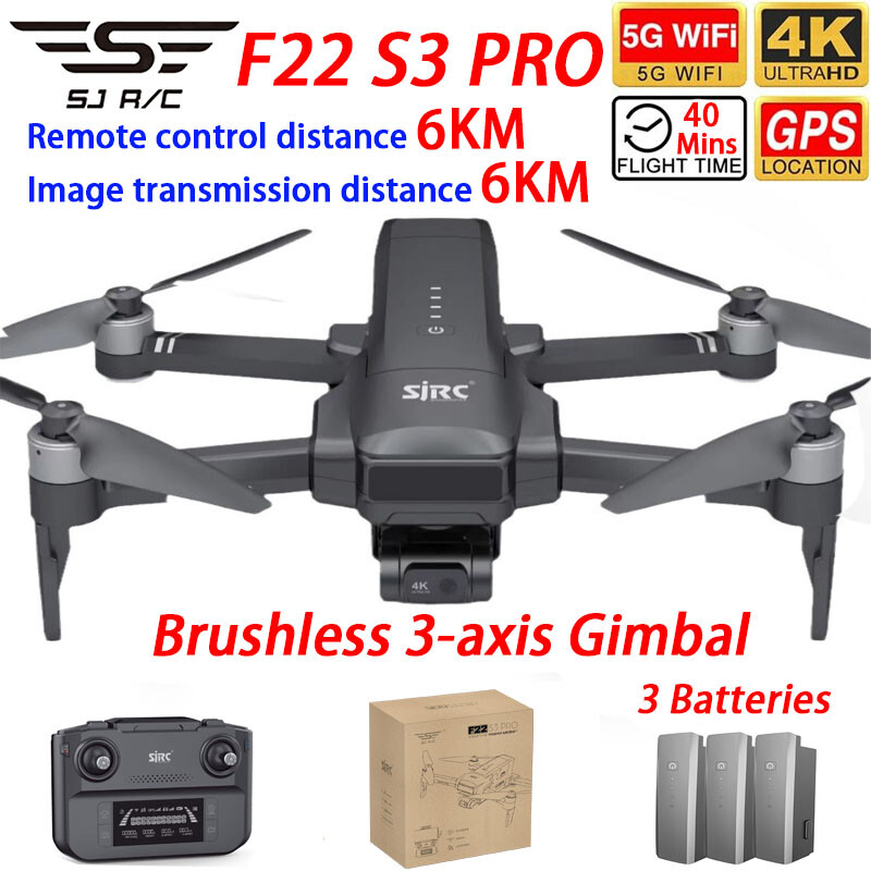 SJRC F22 S3 PRO Drone GPS 6KM  - огляд і ціна Drone Sjrc