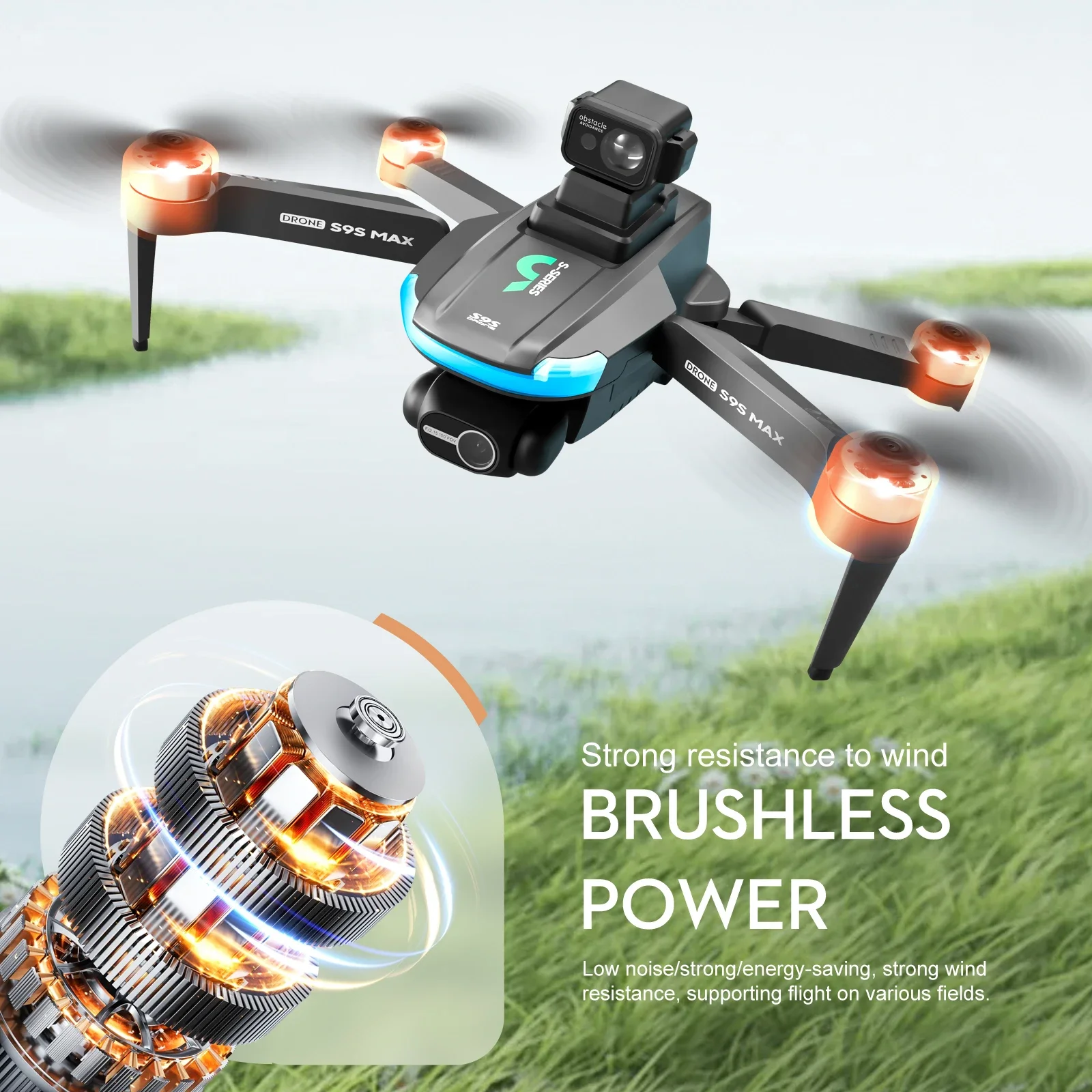 NEW S9S MAX MINI Drone 4K 2-Ax - огляд і ціна Gps Module Drone