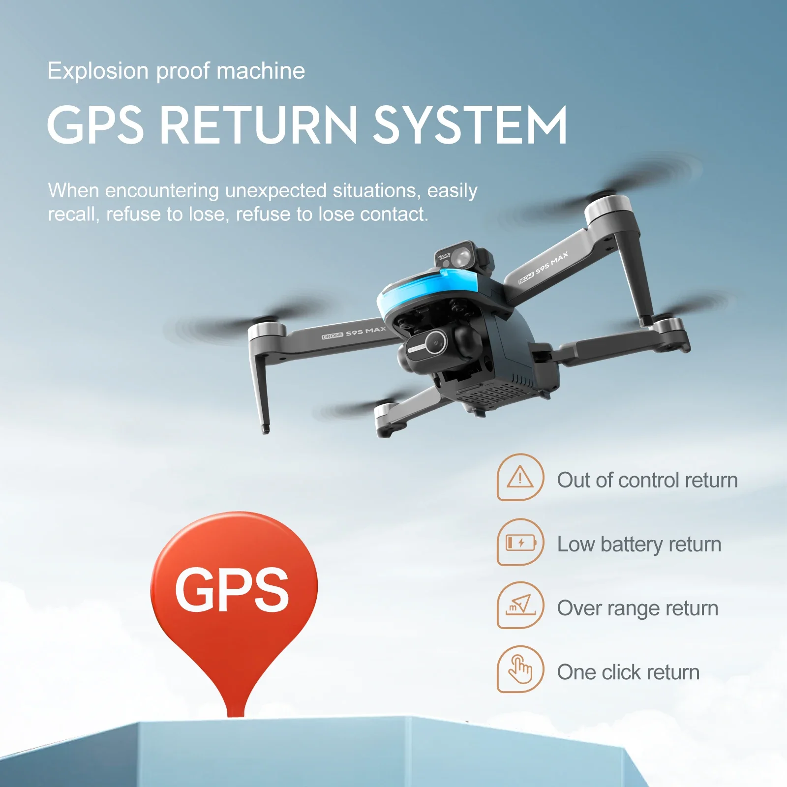 NEW S9S MAX MINI Drone 4K 2-Ax - огляд і ціна Gps Module Drone
