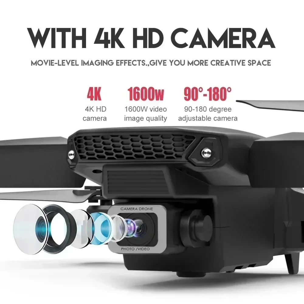 E88 Pro WIFI FPV Drone Wide An - огляд і ціна Drone App Rc Fpv