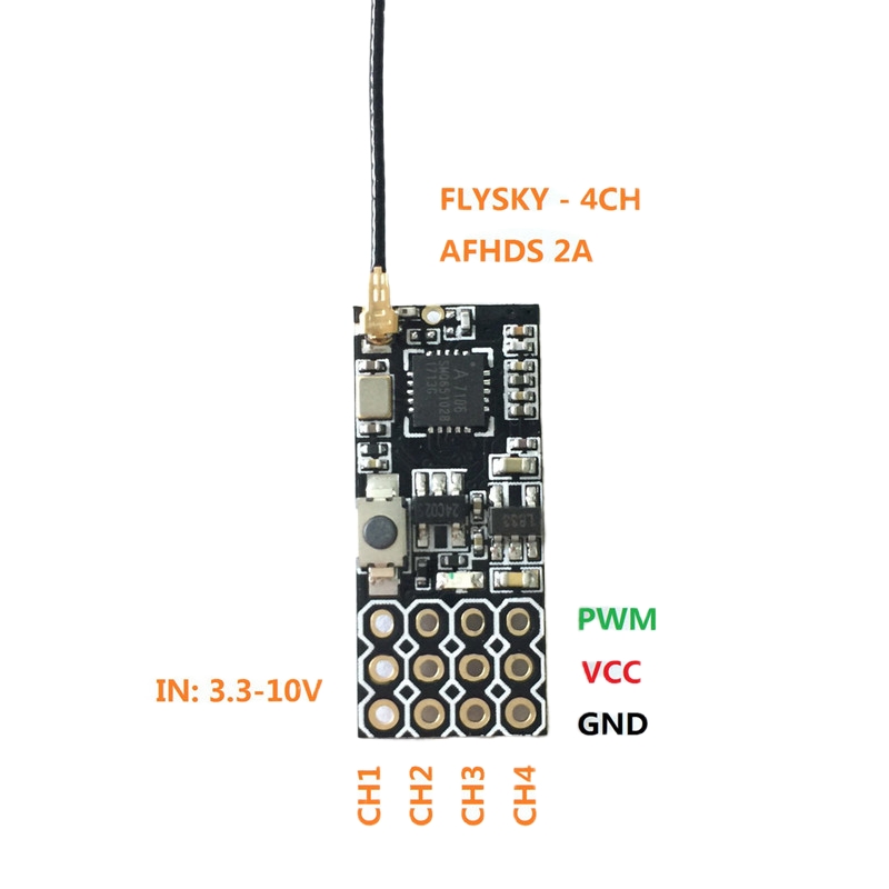 Flysky FS2A Mini Receiver 4CH  - огляд і ціна Drone Rc Battery