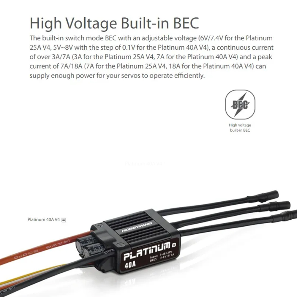 Hobbywing Platinum 25A V4 Brus - огляд і ціна Drone Rc V4