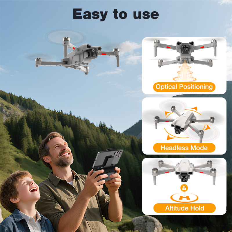 NEW Hot L017 Pro Drone Brushle - огляд і ціна Drone App Rc Fpv